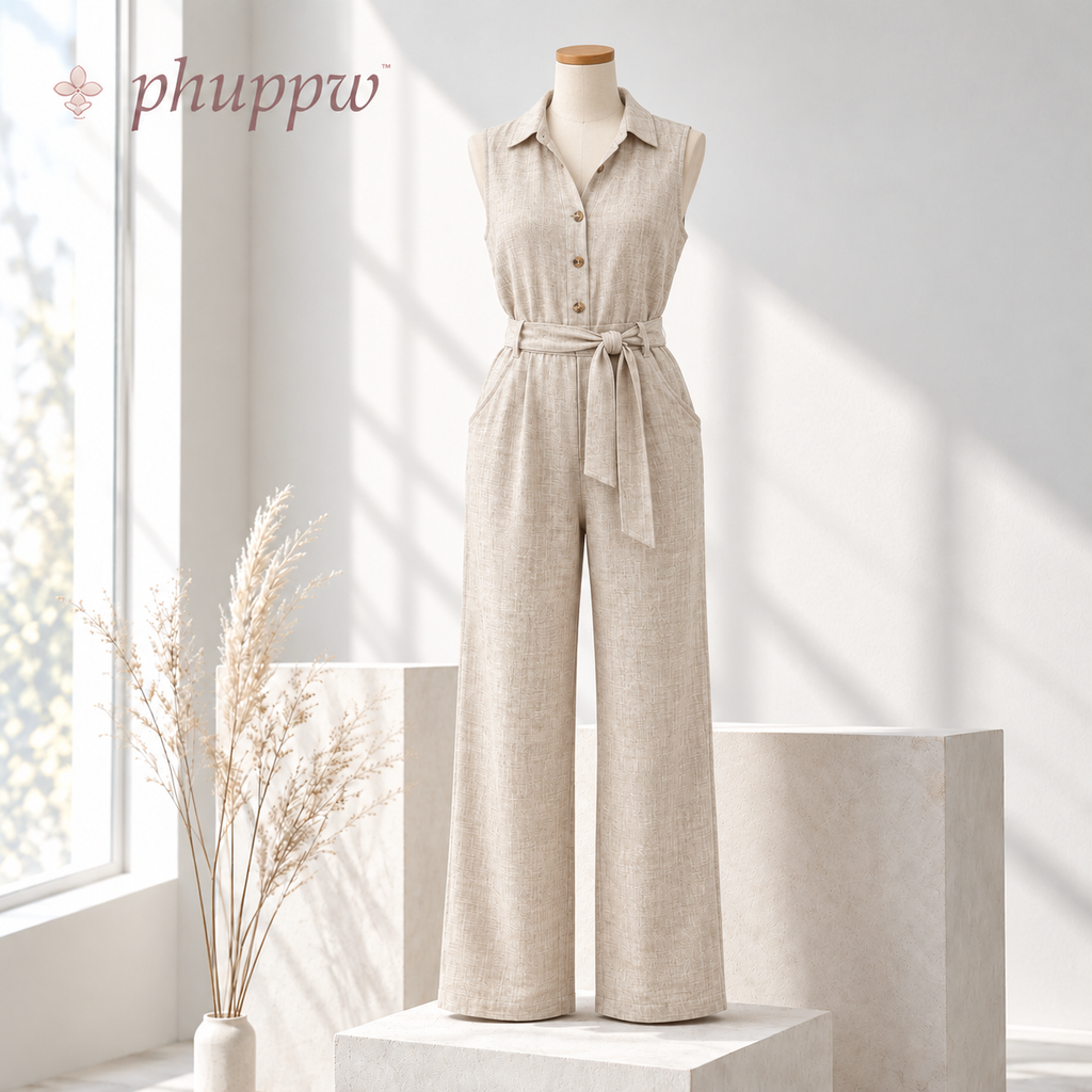 phuppw™ Blair Linen-Blend Jumpsuit