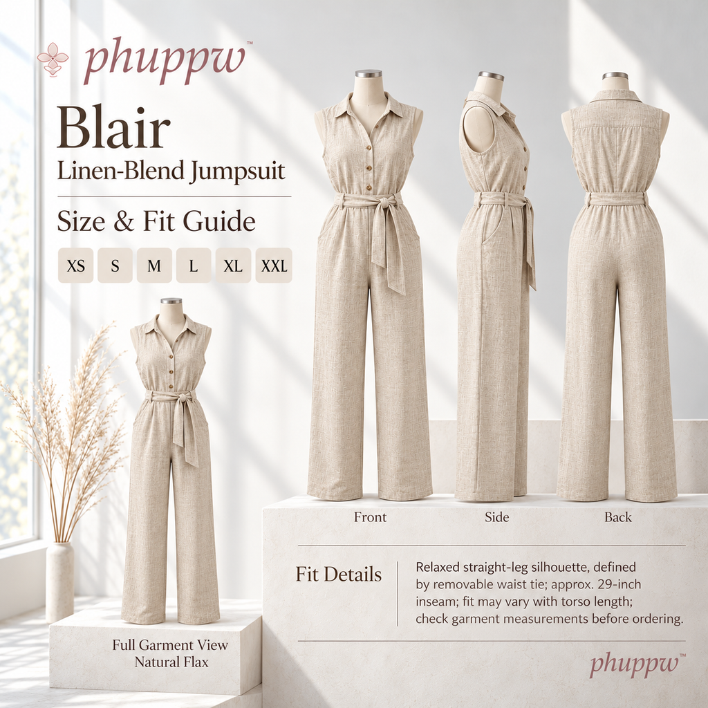phuppw™ Blair Linen-Blend Jumpsuit