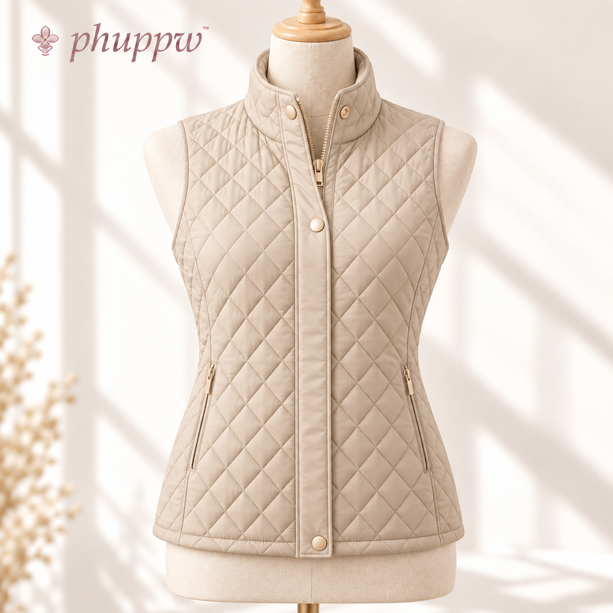 phuppw™ Margot Diamond-Quilted Vest
