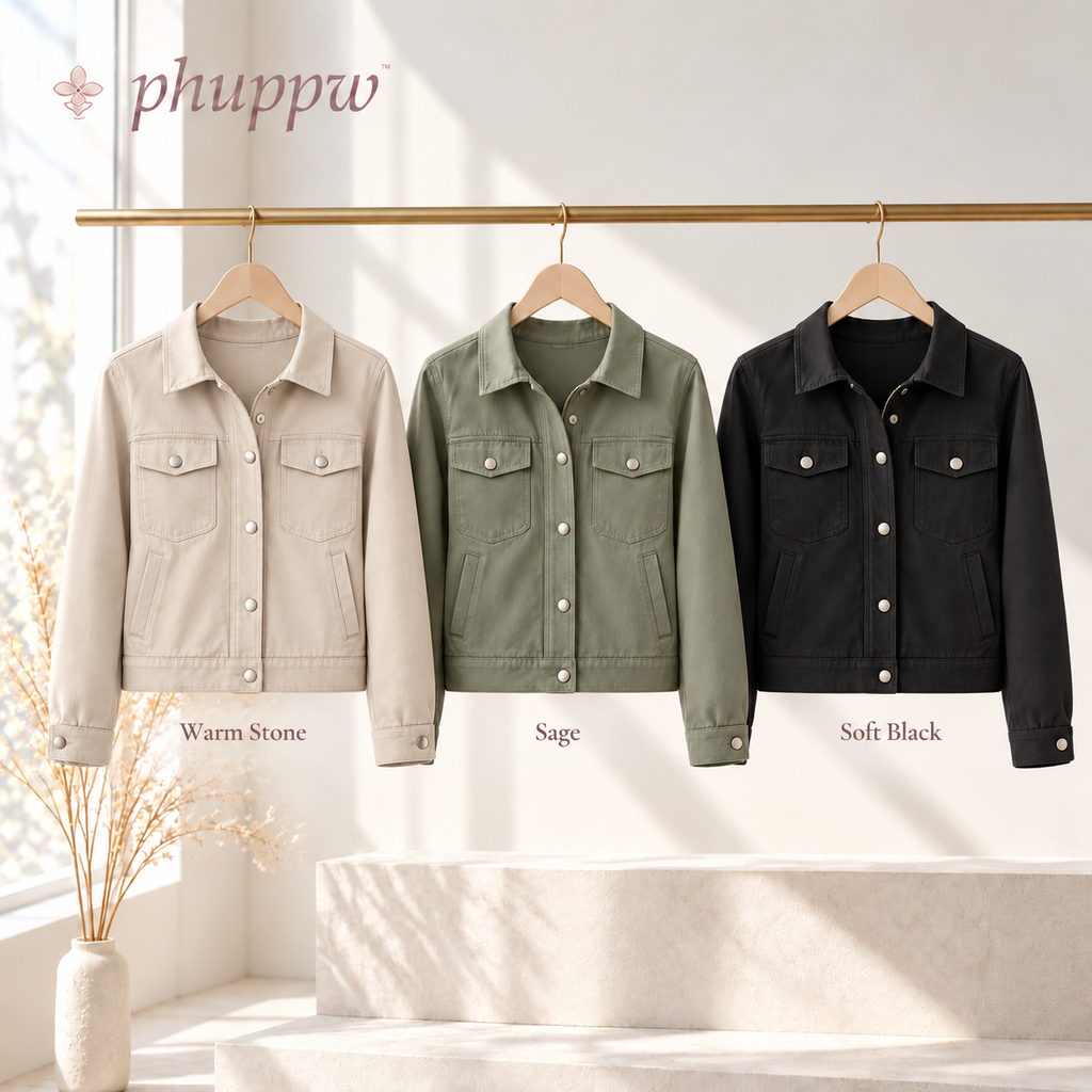 phuppw™ Arden Cropped Utility Jacket