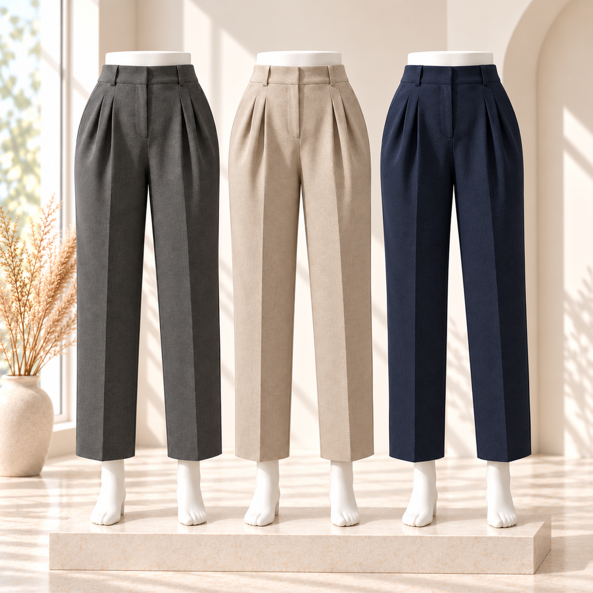 phuppw™ Ellis Double-Pleat Ankle Trouser