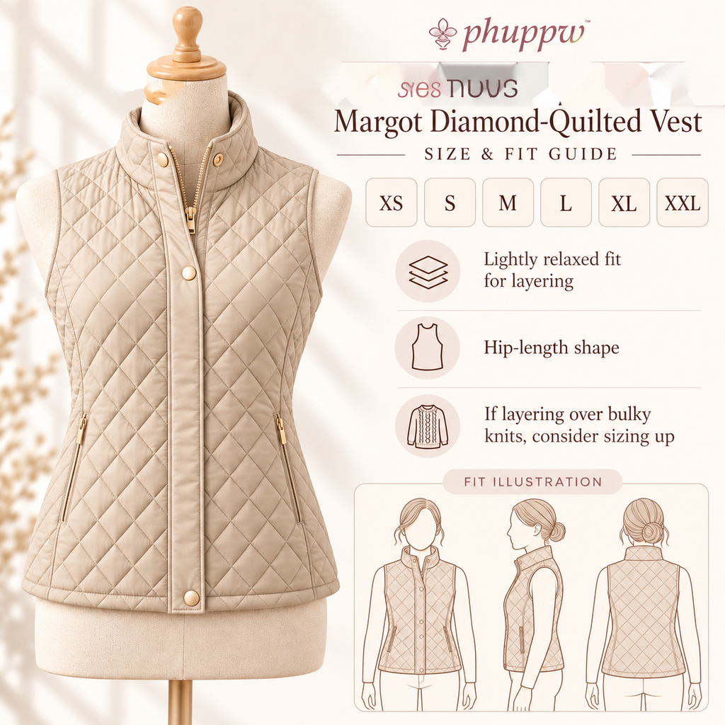 phuppw™ Margot Diamond-Quilted Vest