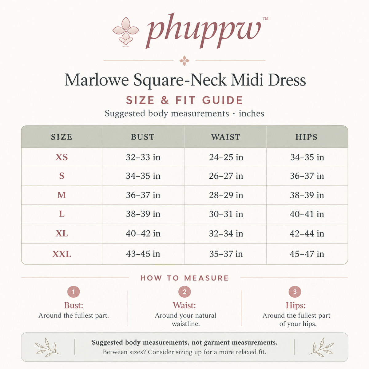 phuppw™ Marlowe Square-Neck Midi Dress