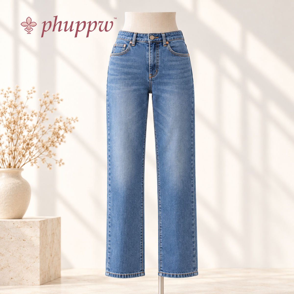 phuppw™ Rowan Straight-Leg Jeans
