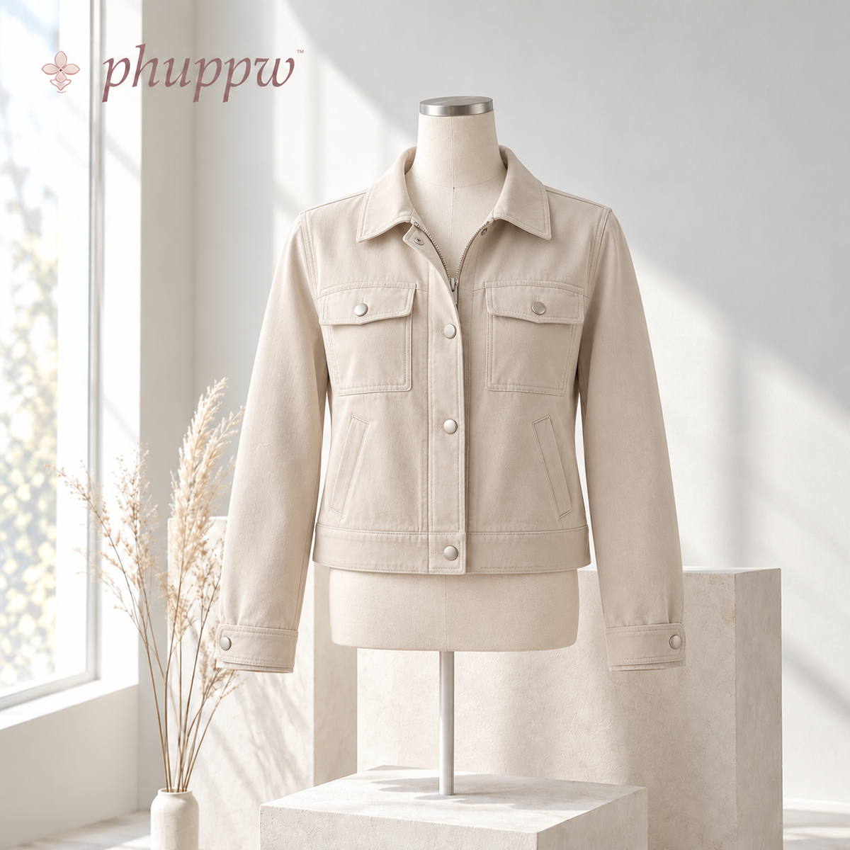 phuppw™ Arden Cropped Utility Jacket