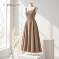 phuppw™ Marlowe Square-Neck Midi Dress